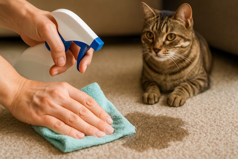 How to get cat pee out of your carpet