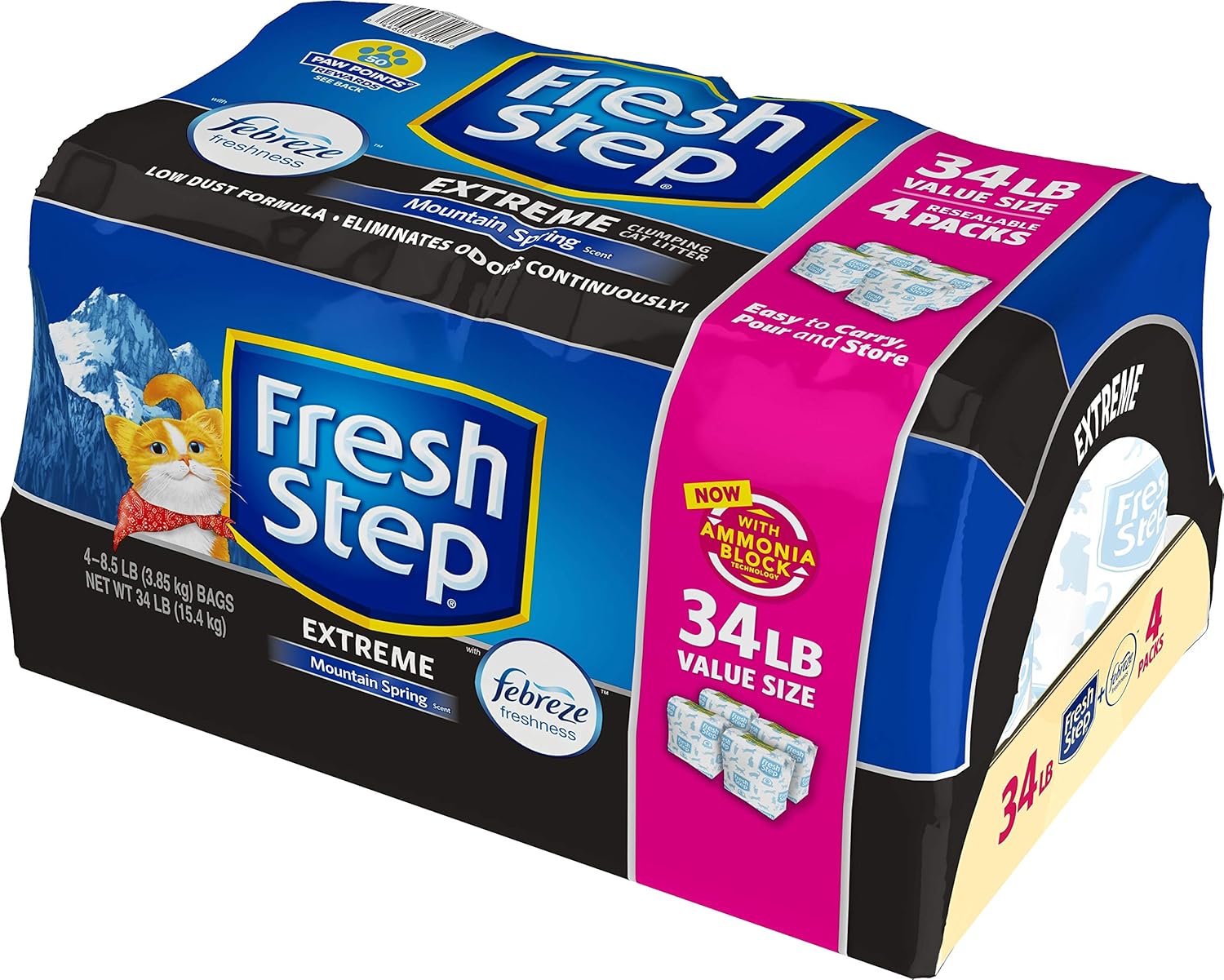 Fresh Step Extreme Scented Litter with the Power of Febreze