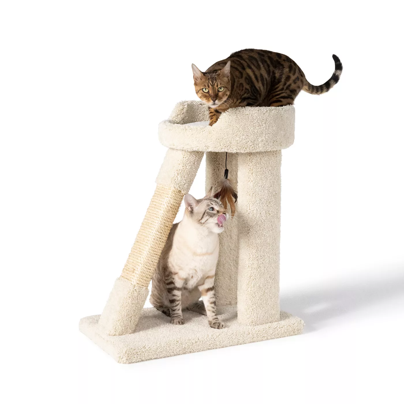 Whisker City® 26-in Short Cat Tower with Ramp