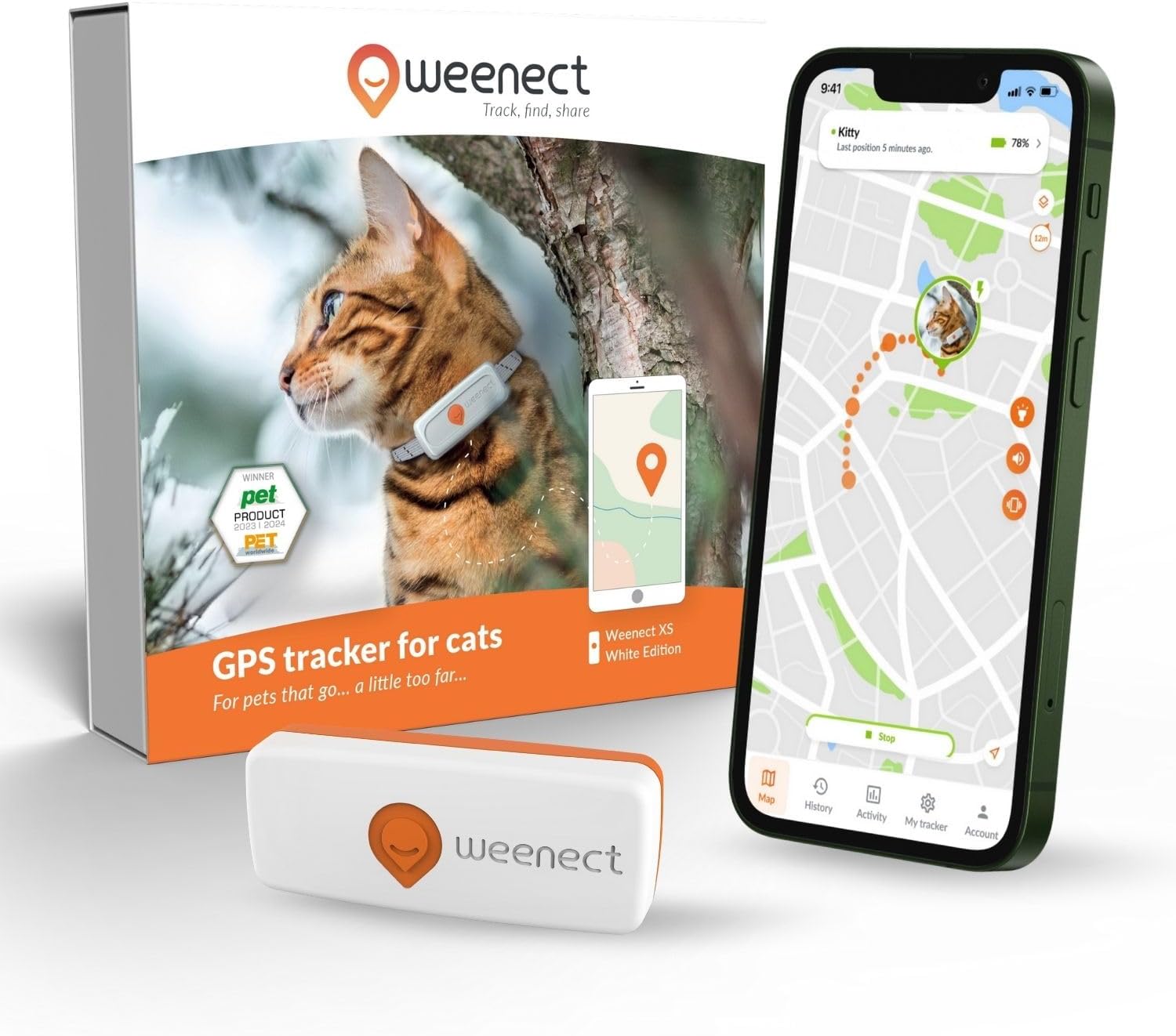 Weenect Cat XS - New GPS Tracker for Cats