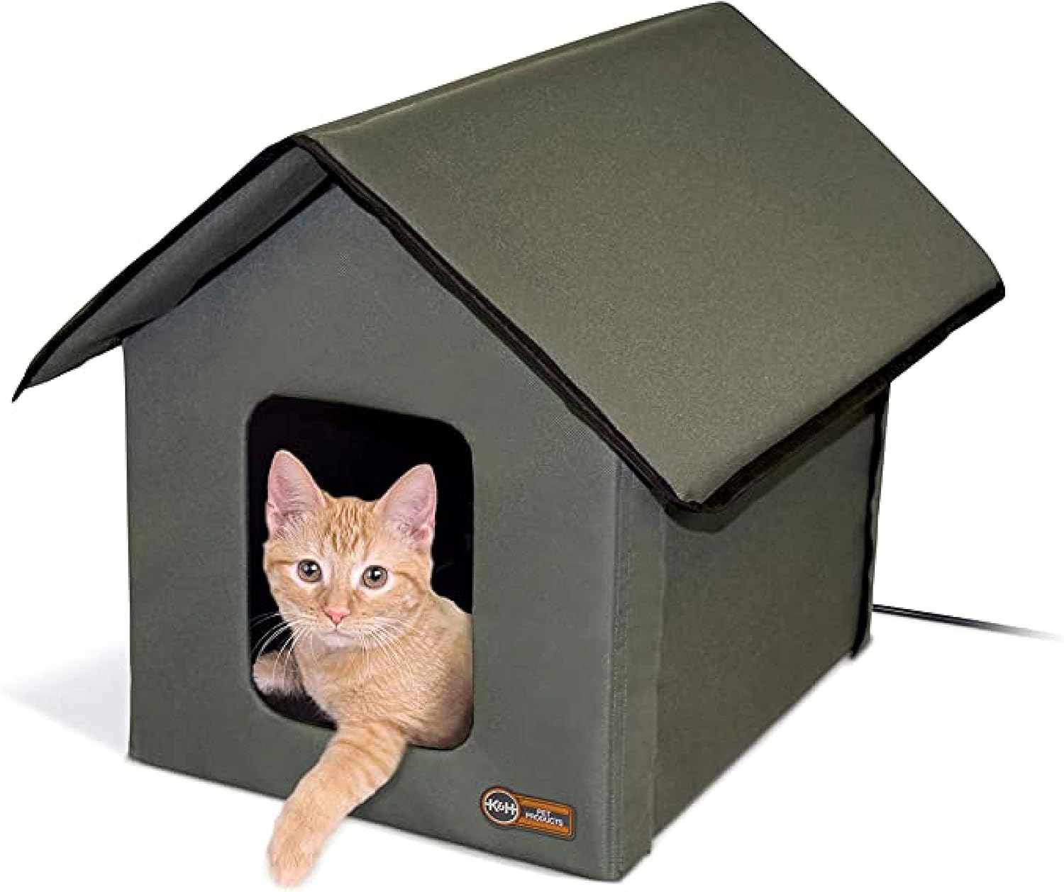 K&H Pet Products Heated Outdoor House for Cats & Small Dogs
