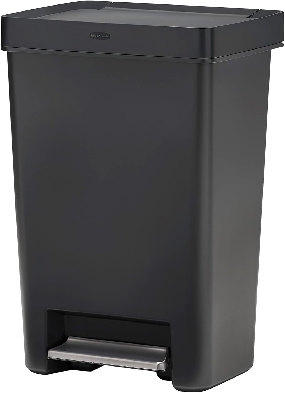 Rubbermaid Premier Series II Step-On Trash Can with Lid Lock and Slow Close