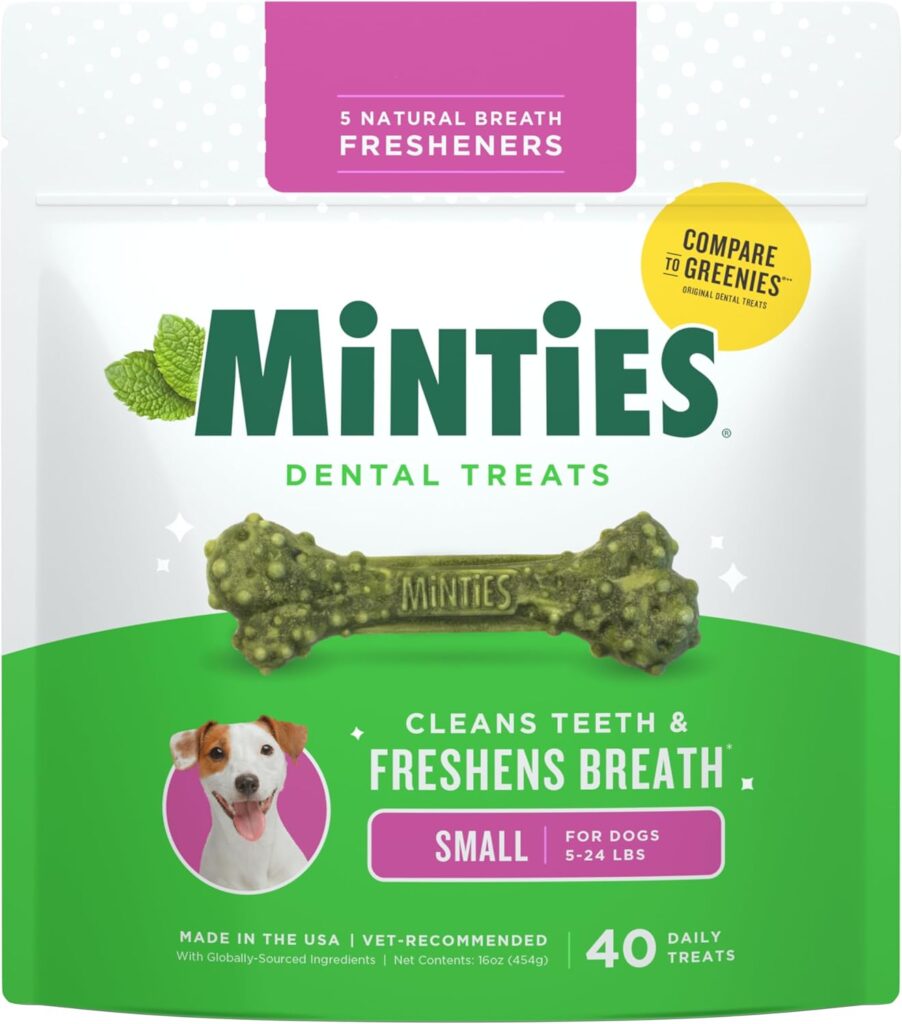 Best For Bad Breath: Minties Dental Chews For Dogs